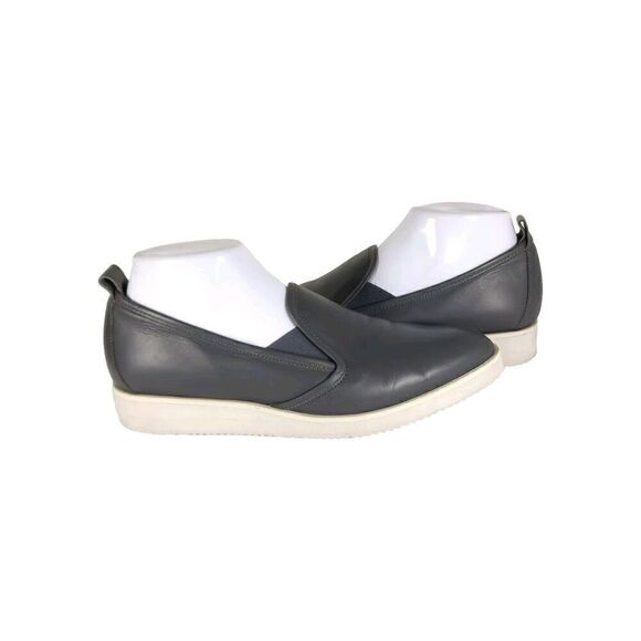 Everlane Women's The Street US 9 Dark Gray Leather Slip On Loafer Shoes Italy - Picture 1 of 15